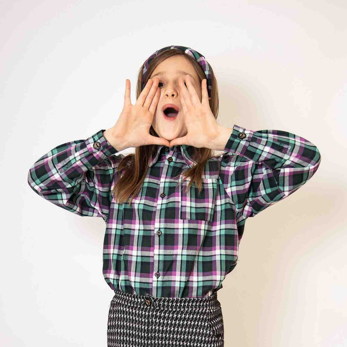 Fancy Tartan Shirt for Kids - Cityz Atelier lumiere