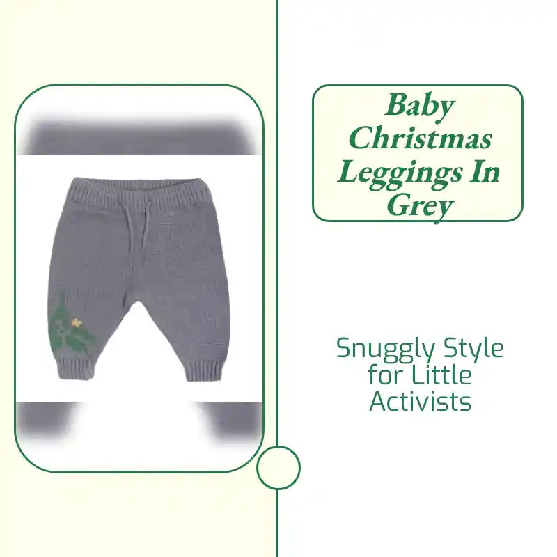 Baby Christmas Leggings in Grey by@Outfy