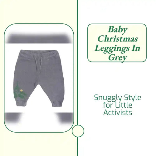 Baby Christmas Leggings in Grey by@Outfy